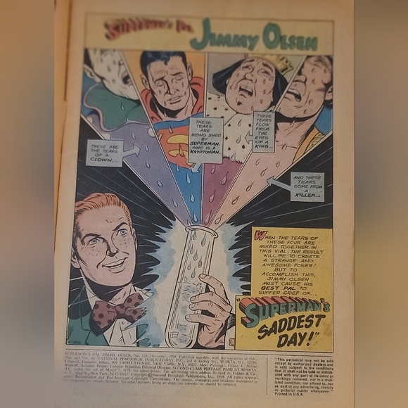 Vintage Superman's Pal Jimmy Olsen Comic Book Dec. NO.125 low grade - Picture 4 of 6